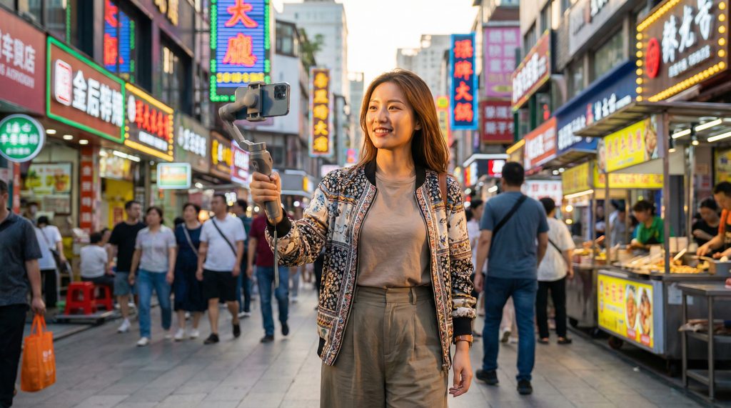 萝莉岛城市美食VLOG视频